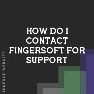 How do I contact Fingersoft for support? Banners